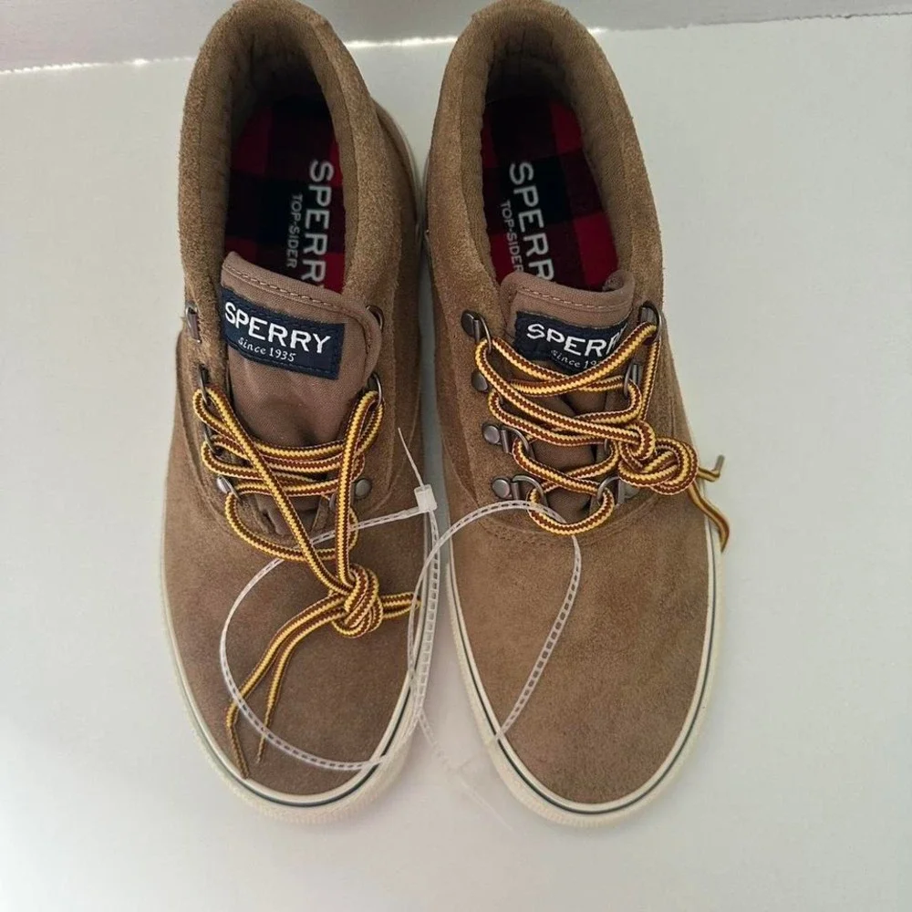 Men's Sperry Striper Storm Chukka Leather Boots Color Tan SIZE 8.5